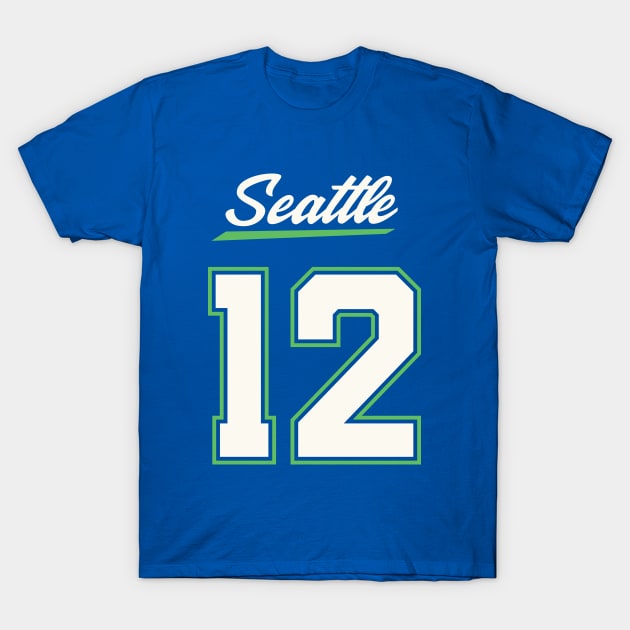 12th Man Seattle T-Shirt by johnnystackart